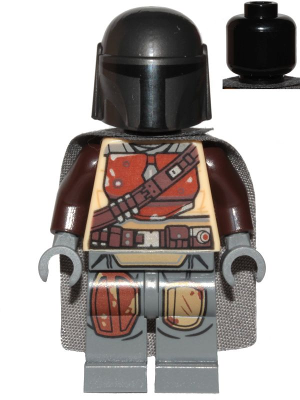 Lego, Minifigure, Star Wars, The Mandalorian, Din Djarin, 'Mando', Brown Durasteel Armor, sw1057