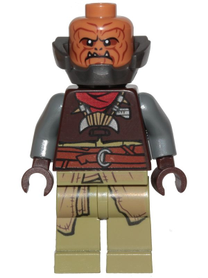 Lego, Minifigure, Star Wars, Klatooinian Raider with Armor Neck, sw1059