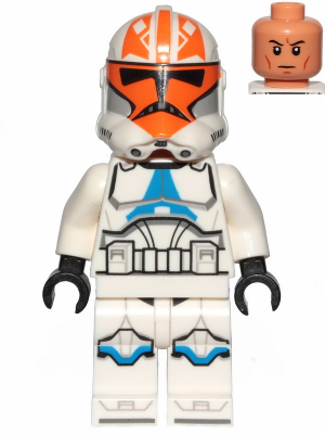 Lego, Minifigure, Star Wars, Clone Trooper, 501st Legion, 332nd Company (Phase 2) - Togruta Helmet Markings, SW1097