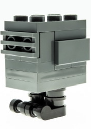 Lego, Minifigure, Star Wars, The Bad Batch, Gonk Droid (GNK Power Droid), Experimental Unit Clone Force 99 - Dark Bluish Gray, Black Feet (Gonky), sw1153