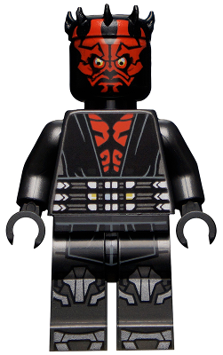 Lego, Minifigure, Star Wars, Darth Maul - Printed Legs with Silver Armor, sw1155