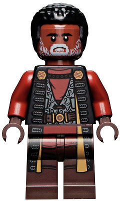 Lego, Minifigure, Star Wars, The Mandalorian, Greef Karga, Black Magistrate Robe and Gray Beard, SW1156