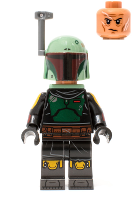 Lego, Minifigure, Star Wars, The Mandalorian, Boba Fett, Repainted Beskar Armor, Jet Pack, Rangefinder, SW1158