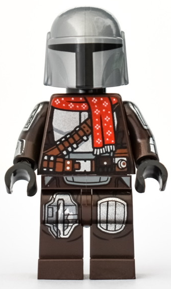 Lego, Minifigure, Star Wars, The Mandalorian / Din Djarin / 'Mando' - Holiday Scarf, sw1170