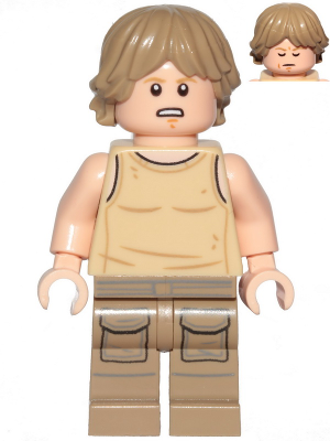 Lego, Minifigure, Star Wars, Luke Skywalker (Dagobah, Tan Tank Top), SW1199