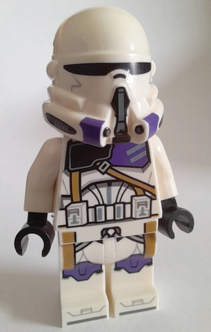 Lego, Minifigure, Star Wars, Clone Trooper Commander, 187th Legion (Phase 2) - Nougat Head, SW1206