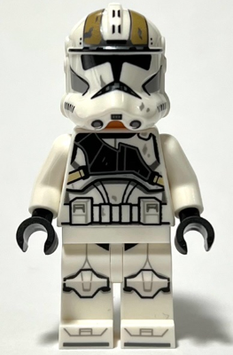 Lego, Minifigure, Star Wars, Episode 3, Clone Trooper Gunner, Phase 2, Dirt Stains, Nougat Head, Helmet with Holes, SW1236