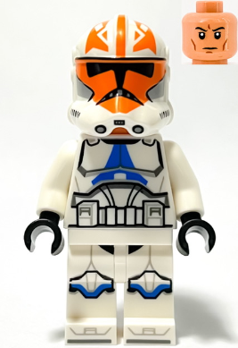 Lego, Minifigure, Star Wars, Clone Trooper, 501st Legion, 332nd Company (Phase 2) - Helmet with Holes and Togruta Markings, SW1278