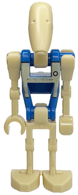 Lego, Minifigure, Star Wars, Battle Droid Pilot - Blue Torso with Tan Insignia and Chest Badge, Angled Arm and Straight Arm, SW1338