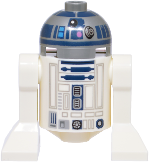 Lego, Minifigure, Star Wars, R2-D2 - SMART Tag on Back, sw1506