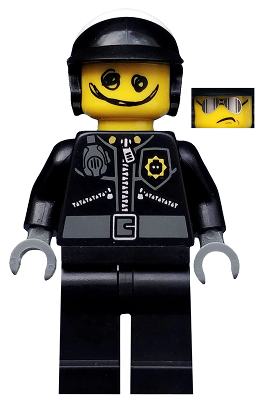 Lego, Minifigure, Collectible, The Lego Movie, Scribble-Face Bad Cop, TLM007