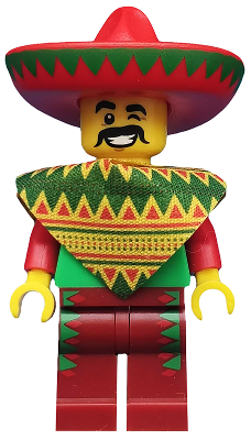 Lego, Minifigure, The Lego Movie, Taco Tuesday Guy, TLM012