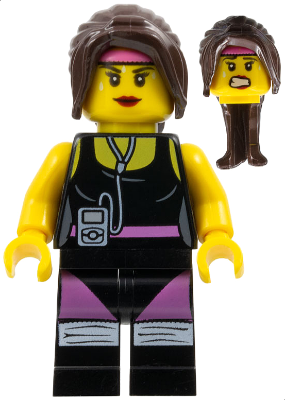 Lego, Minifigure, The Lego Movie, Cardio Carrie, TLM033