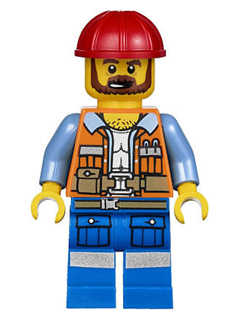 Lego, Minifigure, The Lego Movie, Frank the Foreman, TLM047