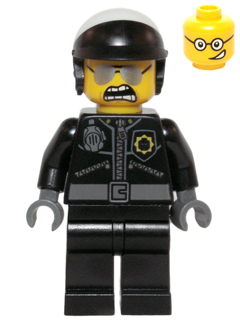Lego, Minifigure, The Lego Movie, Bad Cop - Head with Crooked Smile, TLM098
