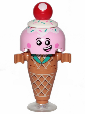 Lego, Minifigure, The Lego Movie 2, Ice Cream Cone, TLM127