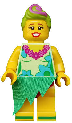 Lego, Minifigure, Collectible, The Lego Movie 2, Hula Lula, tlm154