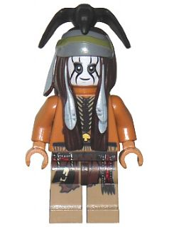 Lego, Minifigure, Disney, The Lone Ranger, Tonto, TLR002