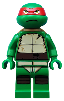 Lego, Minifigure, Teenage Mutant Ninja Turtles, Raphael, tnt015