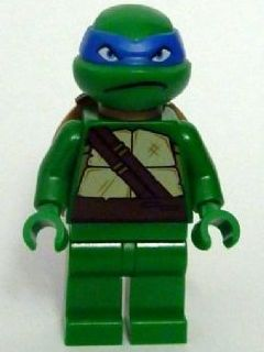 Lego, Minifigure, Teenage Mutant Ninja Turtles, Leonardo, Plain Green Legs, TNT053