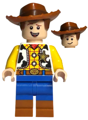 Lego, Minifigure, Toy Story, Woody, Normal Legs, Minifigure Head, Open Mouth Smile, TOY016