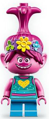 Lego, Minifigure, Trolls World Tour, Poppy, with Yellow Flower, TWT016