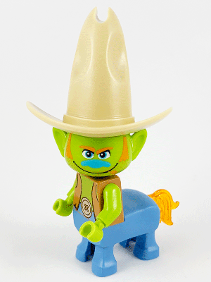 Lego, Minifigure, Trolls World Tour, Hickory without Lasso on Hat, TWT025