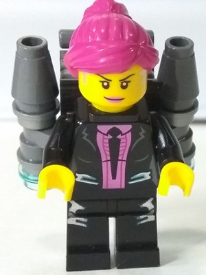Lego, Minifigure, Ultra Agents, Agent Caila Phoenix with Jet Pack with Sticker, UAGT018s