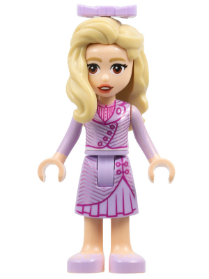 Lego, Minifigure, Friends, Wicked, Glinda - Mini Doll, Lavender Dress, Bow, wck001