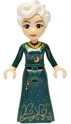 Lego, Minifigure, Friends, Wicked, Madame Morrible - Mini Doll, Dark Green Dress, wck006