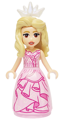 Lego, Minifigure, Friends, Wicked, Glinda - Mini Doll, Bright Pink Dress, Wide Skirt, wck009