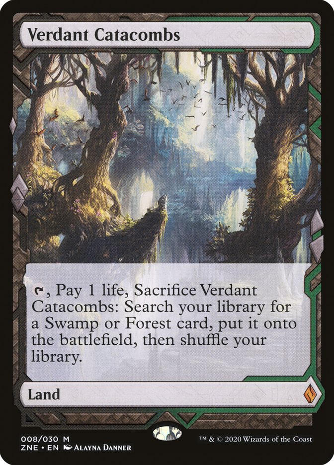 expedition cards mtg Verdant Catacombs (Expeditions) [Zendikar Rising Expeditions]
