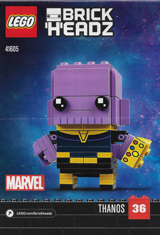 Lego, Instructions Only, Brick Headz, Thanos, 41605