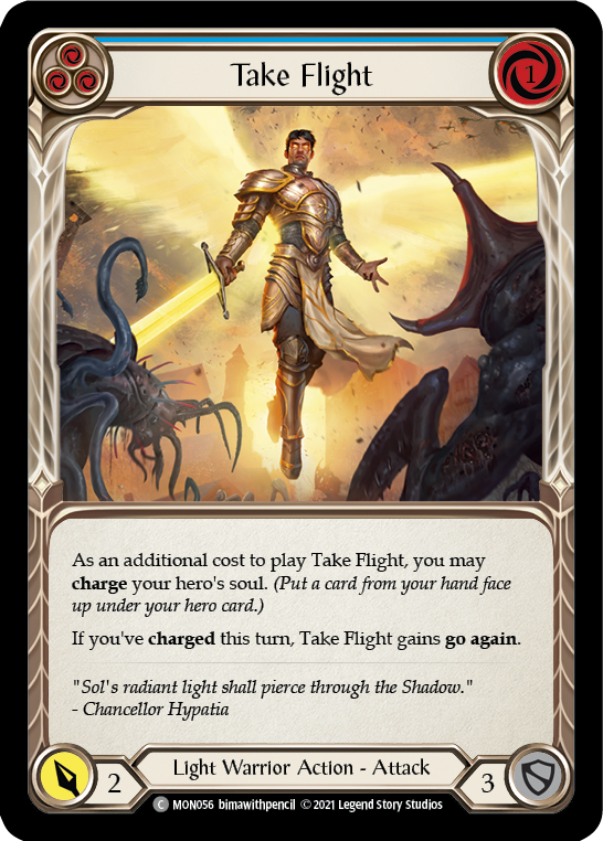 Take Flight (Blue) [MON056] (Monarch) 1st Edition Normal