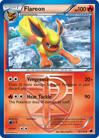 Flareon (12/116) [Black & White: Plasma Freeze]