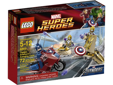 Lego, Set, Sealed, Super Heroes, Avengers, Captain America's Avenging Cycle, 6865