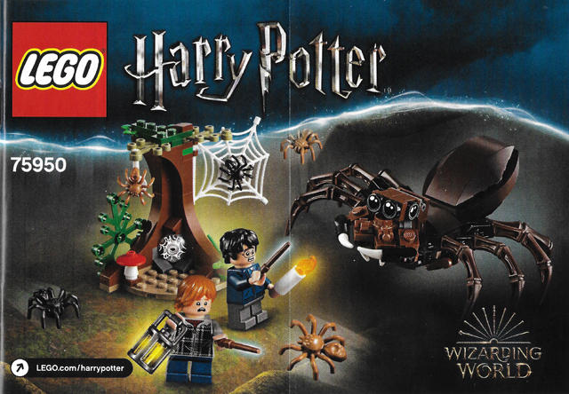 Lego, Instructions Only, Harry Potter, Chamber of Secrets, Aragog's Lair, 75950