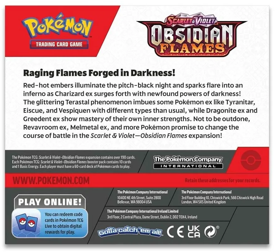 Scarlet & Violet: Obsidian Flames - Booster Box