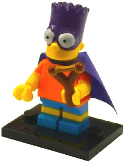 Lego, Minifigure, The Simpsons, Series 2, Bart Man, COLSIM2-5