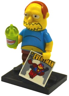 Lego, Minifigure, The Simpsons, Series 2, Comic Book Guy, COLSIM-2