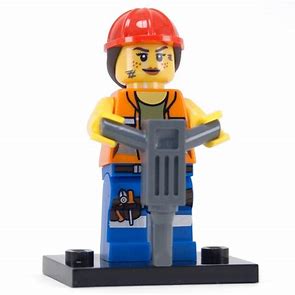 Lego, Minifigure, Collectible Blinds, The Lego Movie, Gail the Construction Worker, COLTLM-9