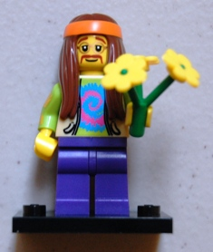 Lego, Minifigure, Collectible, Series 7, Hippie, COL07-11