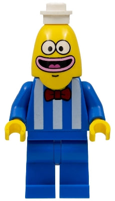 Lego, Minifigure, Ice Cream Vendor, "Fish Face", Bob029