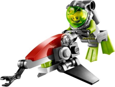 LEGO, Set, Opened, Atlantis, Jet Ski, 8072