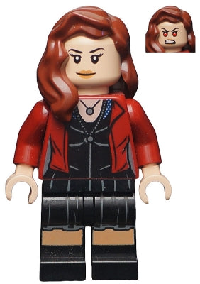 Lego, Minifigure, Avengers, Age of Ultron, Scarlet Witch Printed Legs, Reddish Brown Hair, SH174