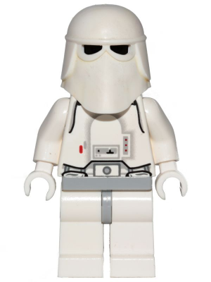 Lego, Minifigure, Star Wars, Snowtrooper, Light Bluish Gray Hips, White Hands (Hoth), SW0115