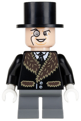 Lego, Minifigures, The Penguin, Fur Collar, SH096