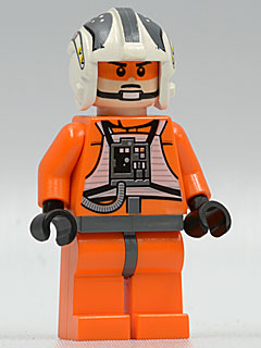 Lego, Minifigure, Star Wars, Zev Senesca, White and Gray Helmet, SW0260