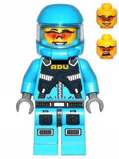 Lego, Minifigure, Space, Alien Conquest, Unit Soldier, Dark Azure, AC015