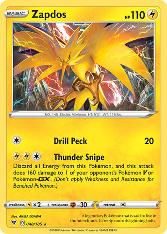 Zapdos (048/185) [Sword & Shield: Vivid Voltage]